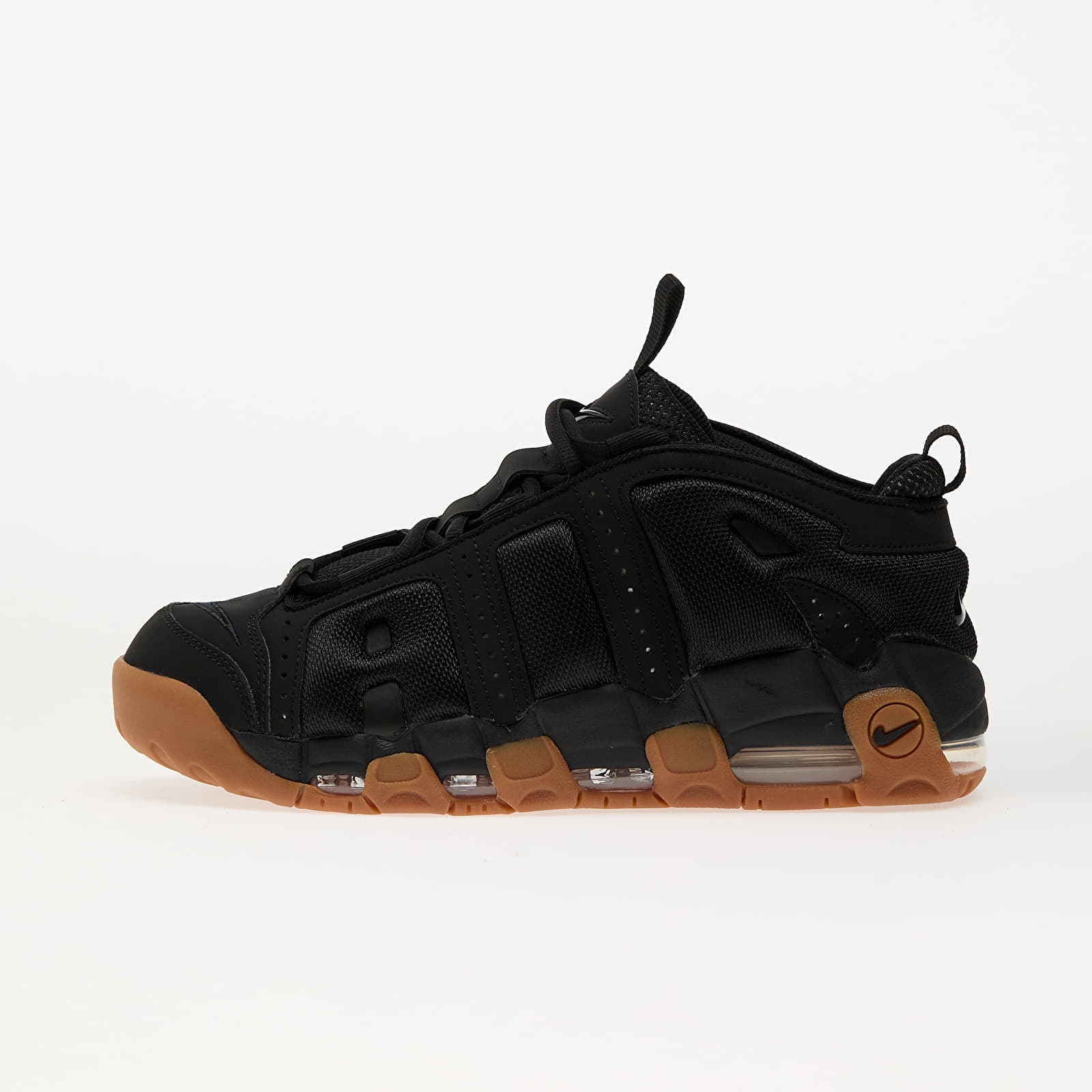 Nike Air More Uptempo Low "Black Gum" - Hombres - Zapatillas Nike - Negro - FZ3055-003 - Tamaño: 40