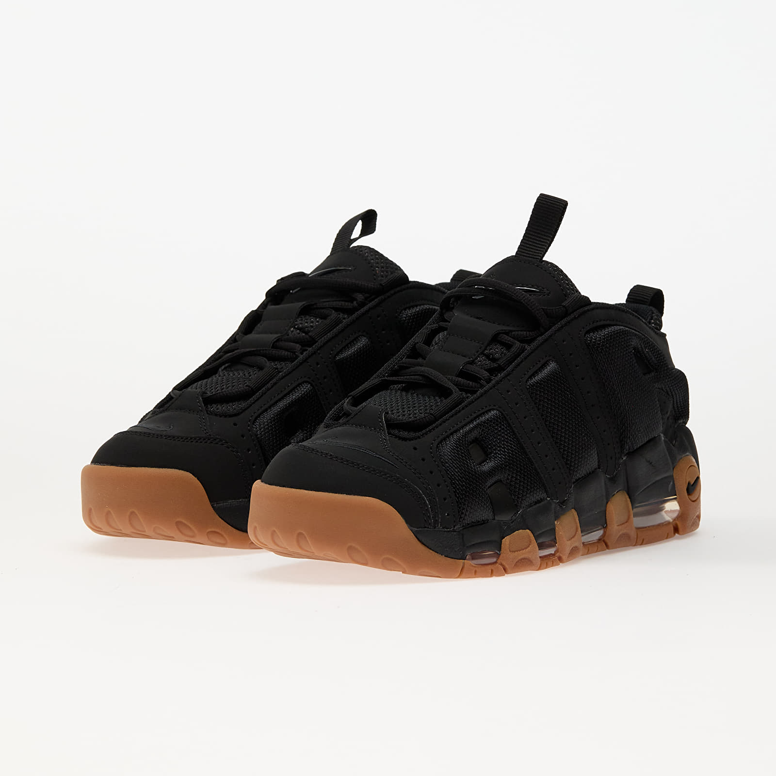Männer Nike Air More Uptempo Low Black/ Black-Gum Med Brown