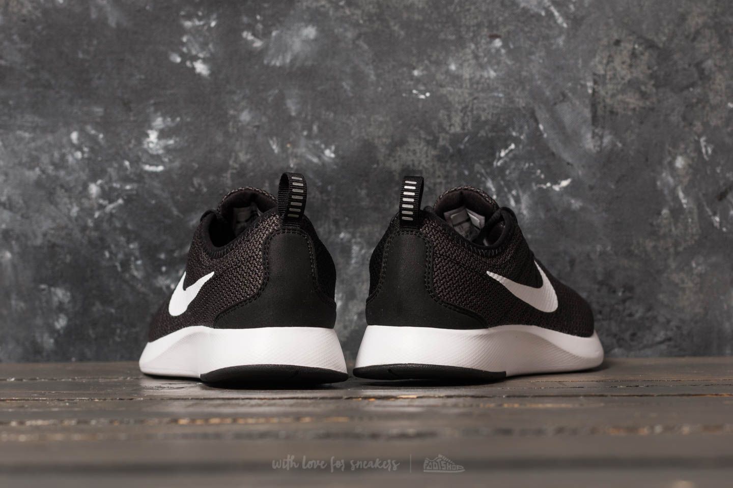 Women s shoes Nike Dualtone Racer GS Black White Dark Grey