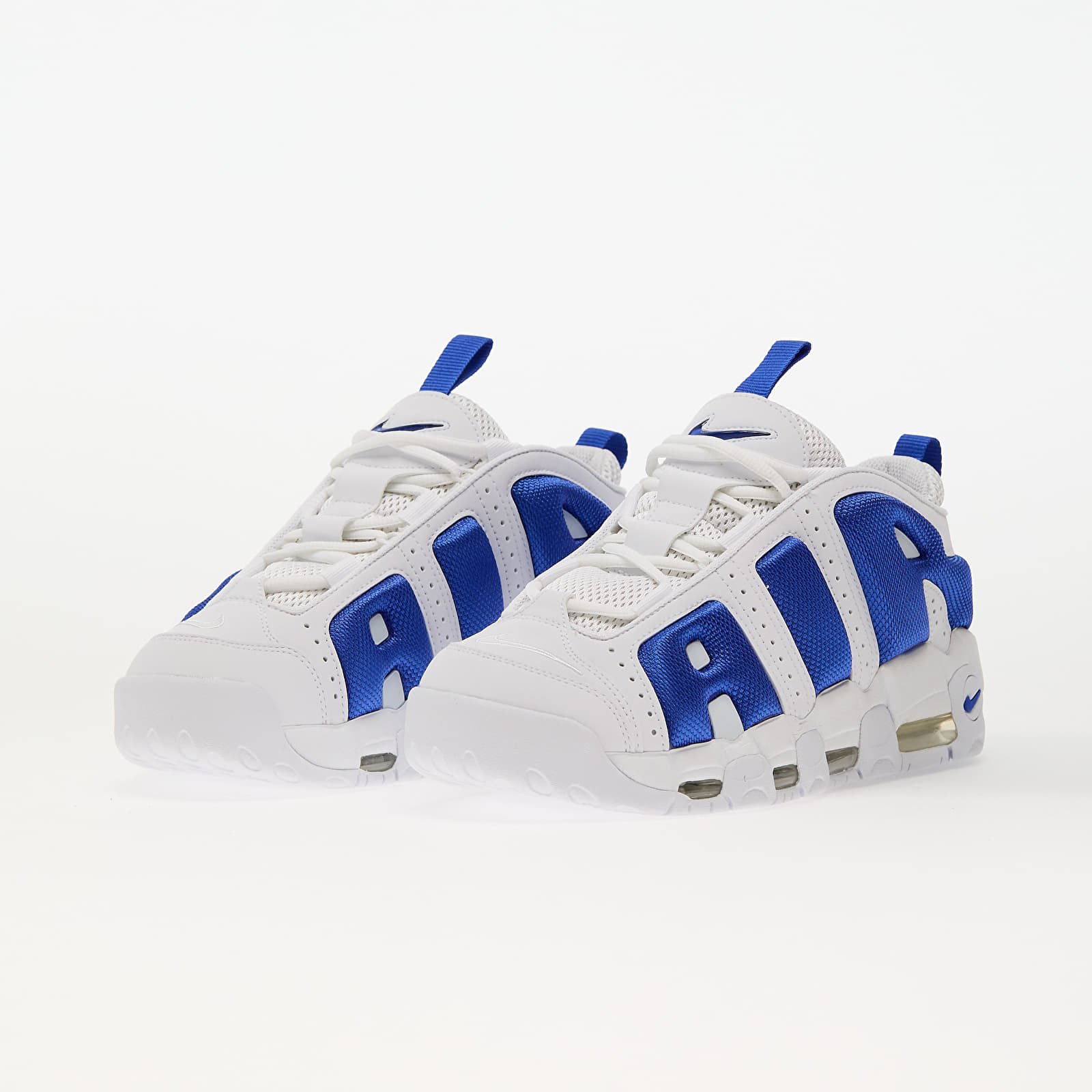 Sko til mænd Nike Air More Uptempo Low White/ Hyper Royal-Psychic Blue