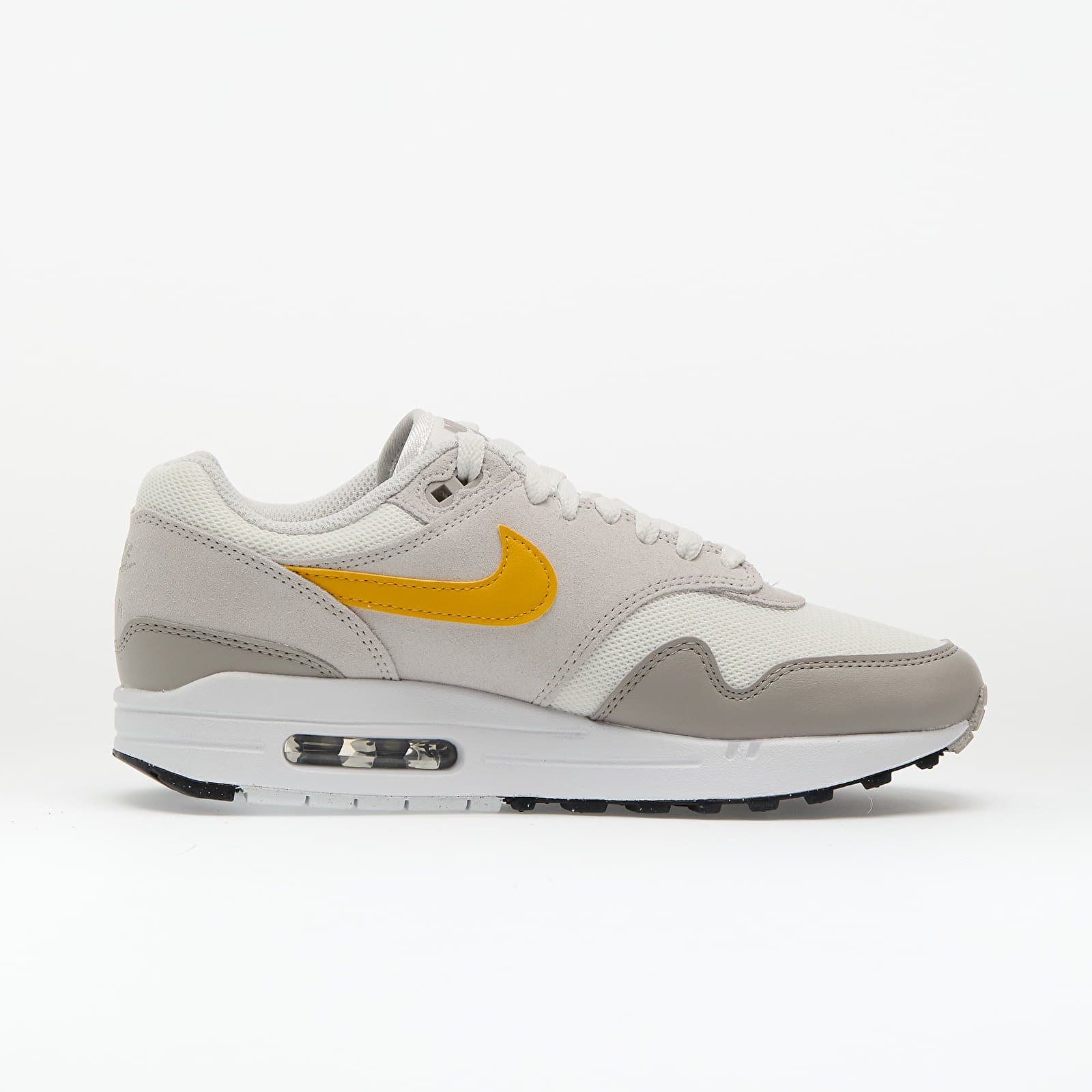 Herren Sneaker und Schuhe Nike Air Max 1 Essential Summit White/ University Gold-Vast Grey