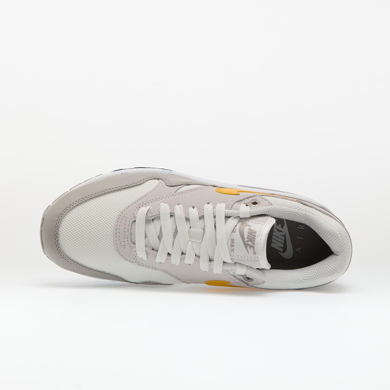 Herren Sneaker und Schuhe Nike Air Max 1 Essential Summit White/ University Gold-Vast Grey