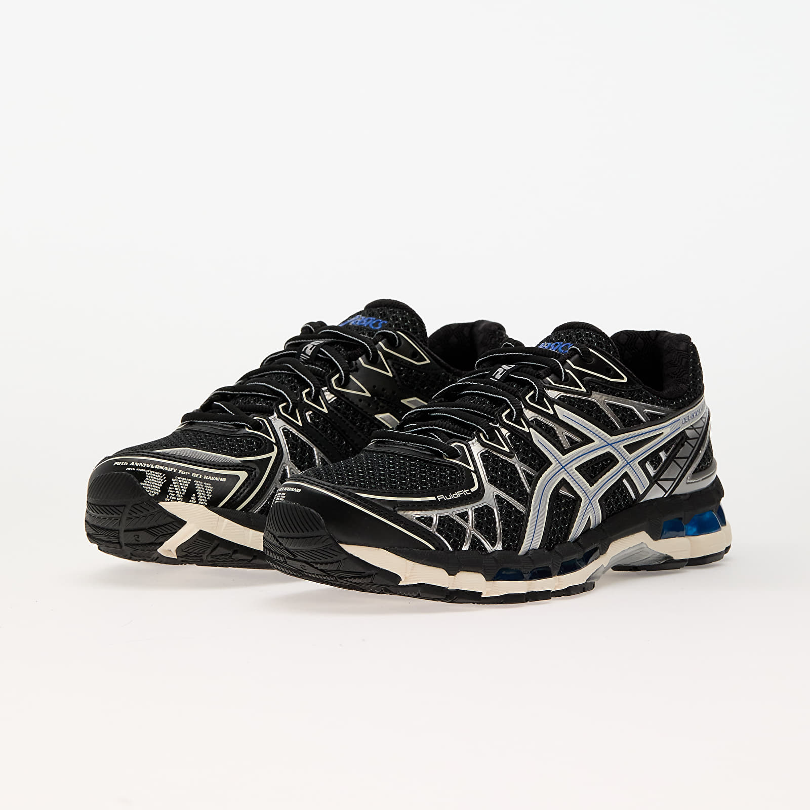 Herren Sneaker und Schuhe Asics Gel-Kayano 20 Black/ Pure Silver