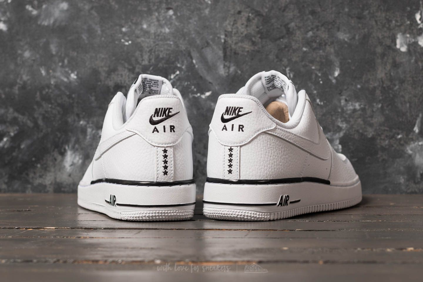 Nike air force 1 white black stars new arrivals