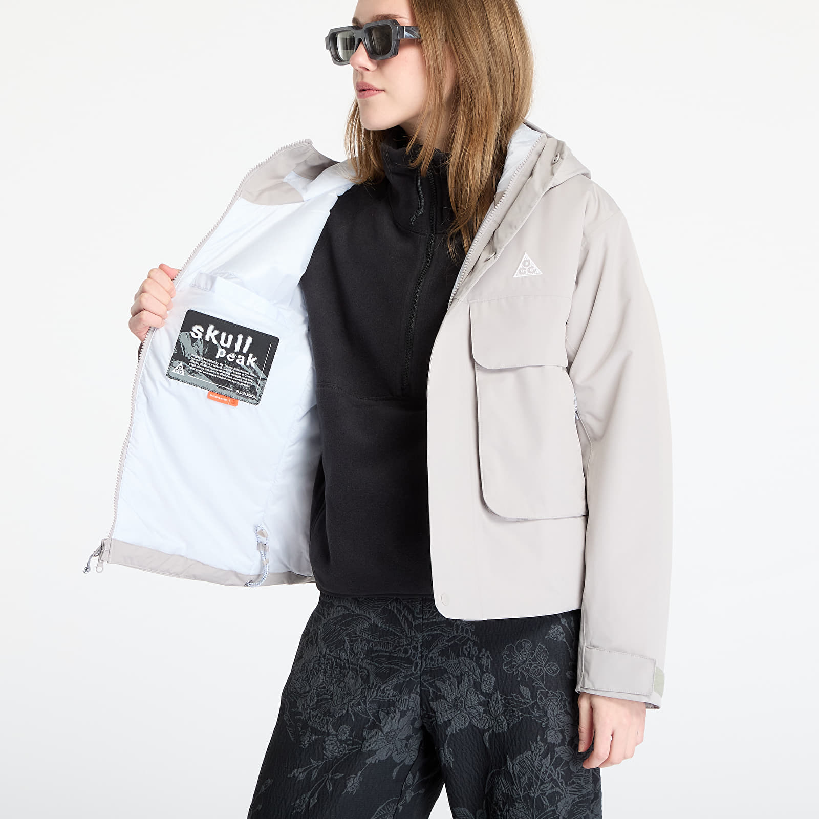 Dámské bundy Nike ACG "Skull Peak" Women's Storm-FIT Jacket College Grey/ Football Grey/ Summit White