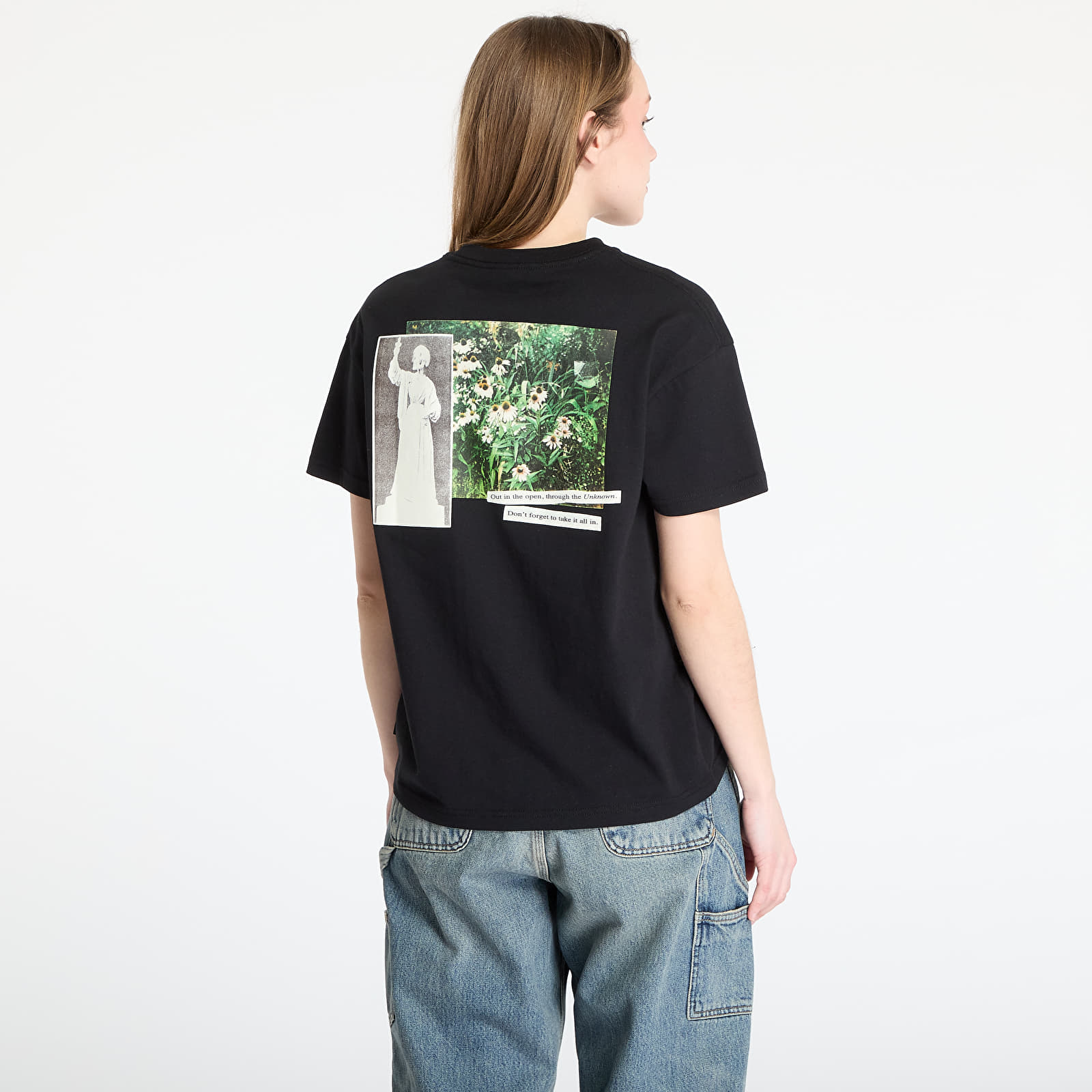Dámská trička Vans Garden Oversized Ss T-Shirt Black