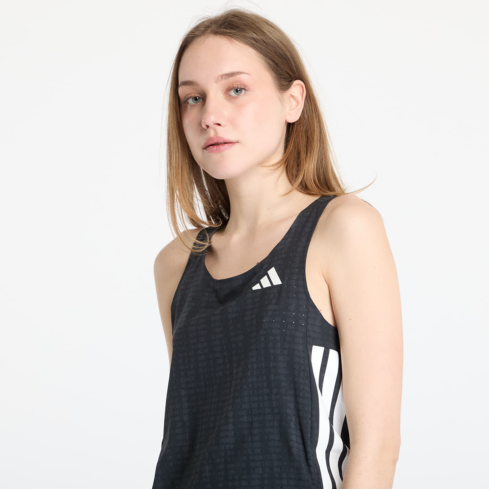 Vests adidas Adizero Running Singlet Top Dark Grey/ Carbon/ Black