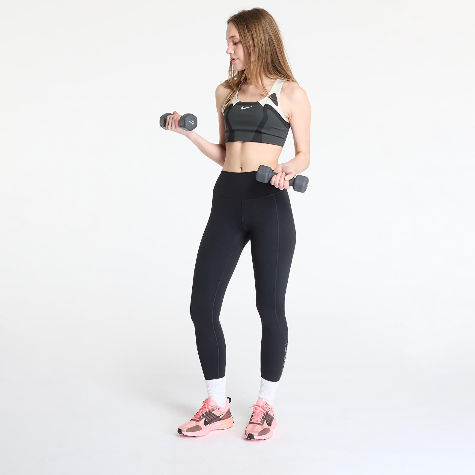 Legingi Nike One Fitted Women's High-Waisted Full-Length Leggings Black