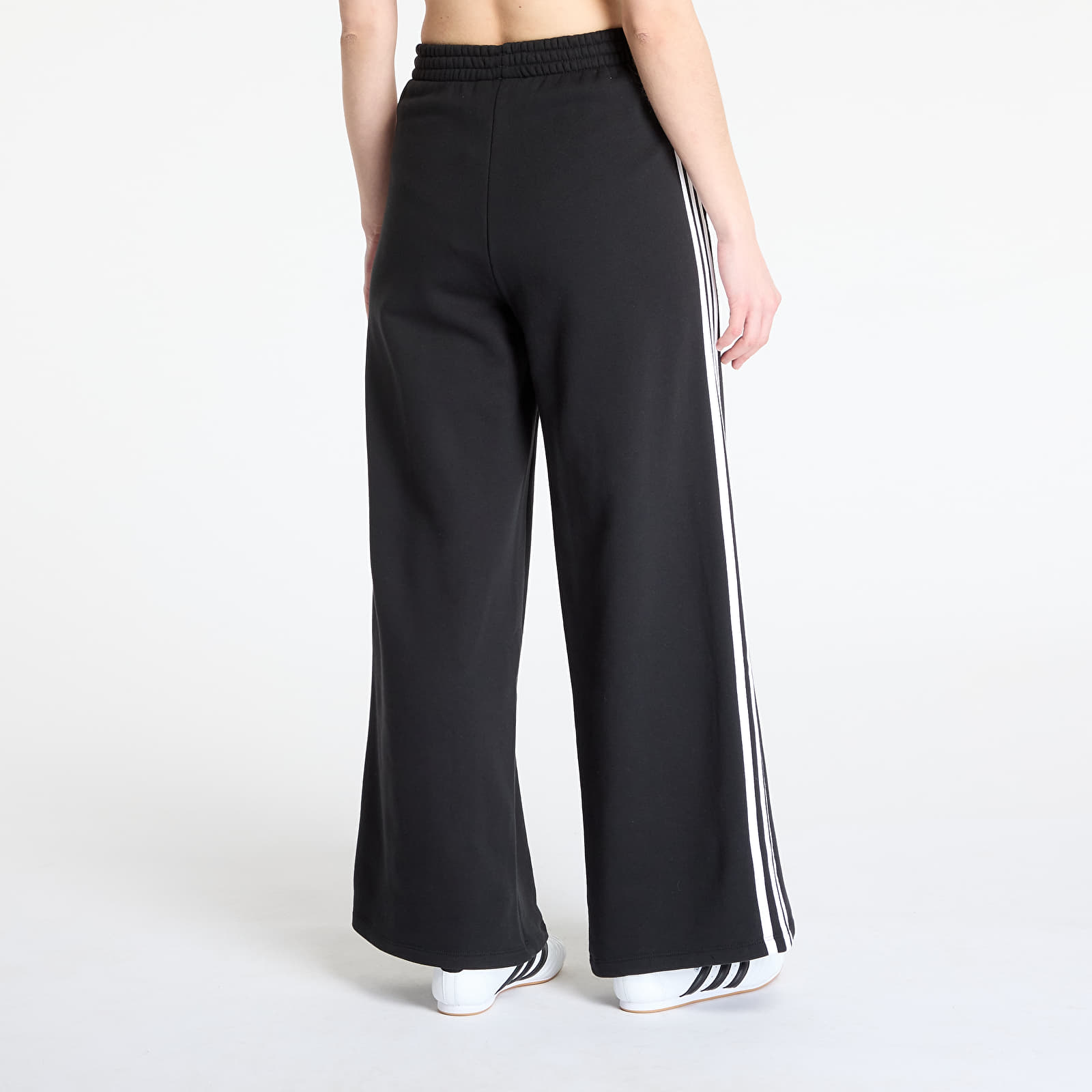 Joggerpüksid adidas 3 Stripes Wide Leg Loose French Terry Pant Black
