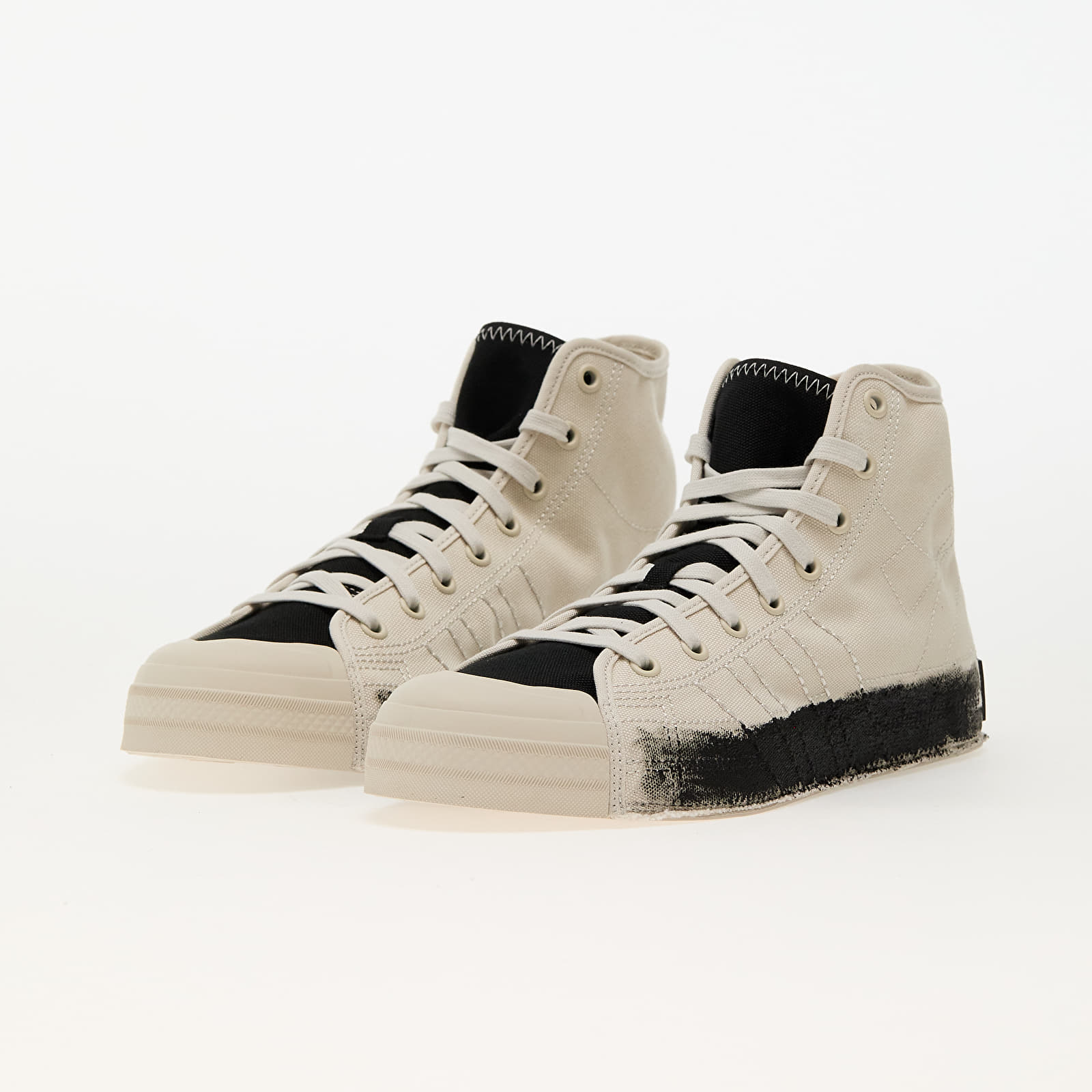 Herren Sneaker und Schuhe Y-3 Nizza Hi Talc/ Talc/ Black