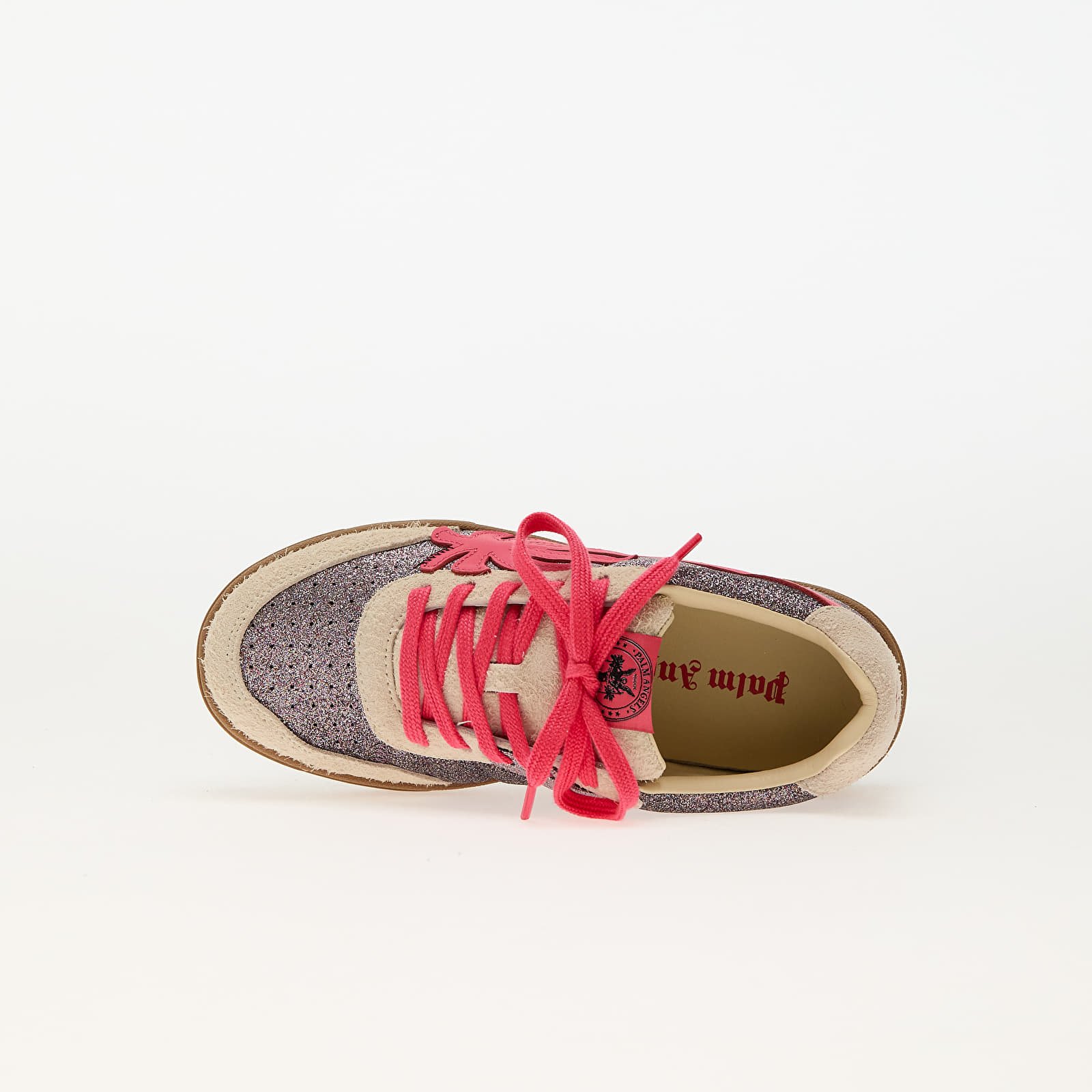 Sneaker und Schuhe für Kinder Palm Angels Kids Palm Beach University Glitter Silver