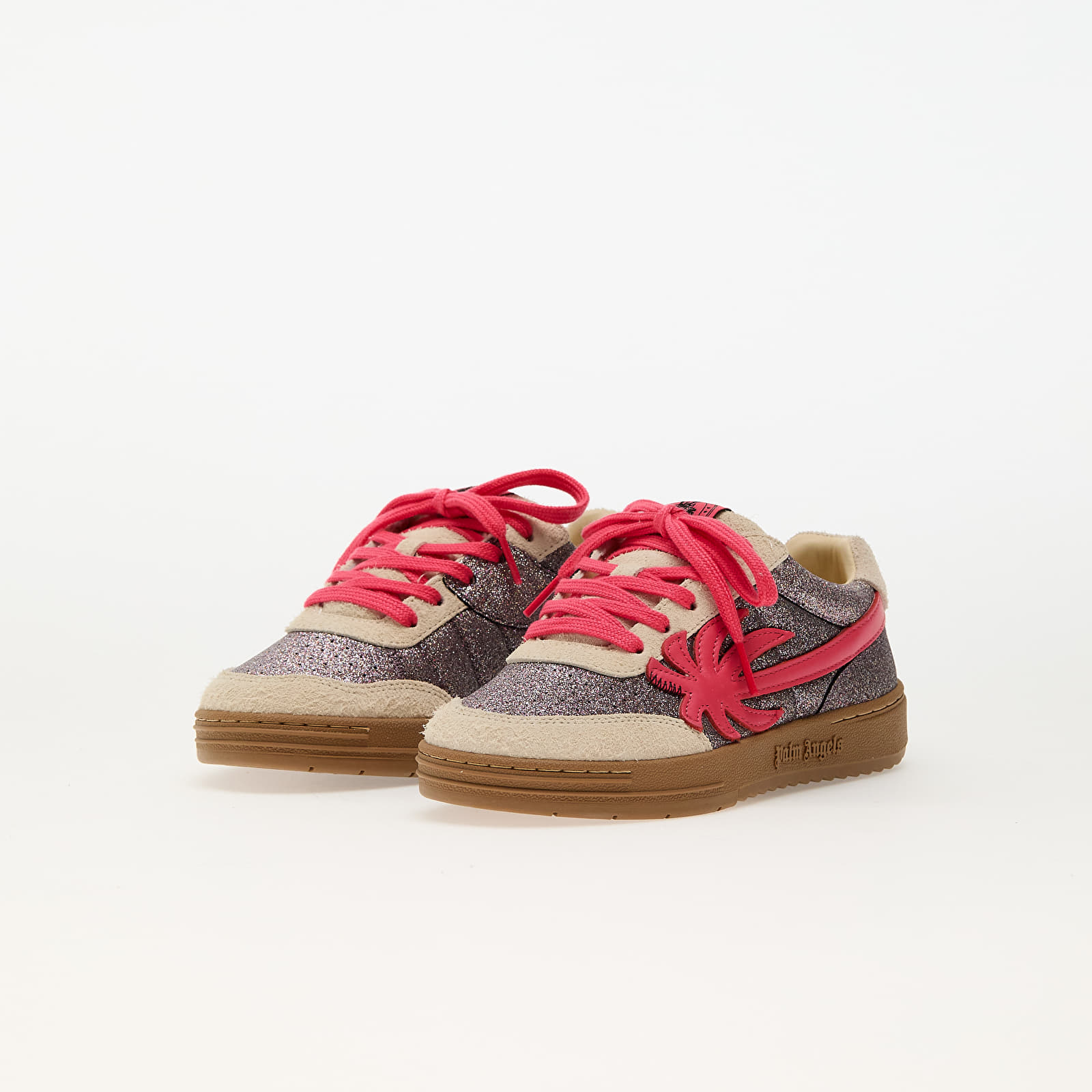 Sneaker und Schuhe für Kinder Palm Angels Kids Palm Beach University Glitter Silver