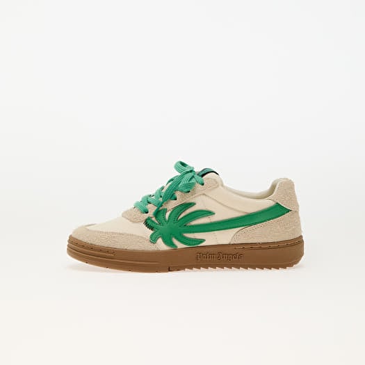 Palm Angels Kids Palm Beach University Nylon Beige Green