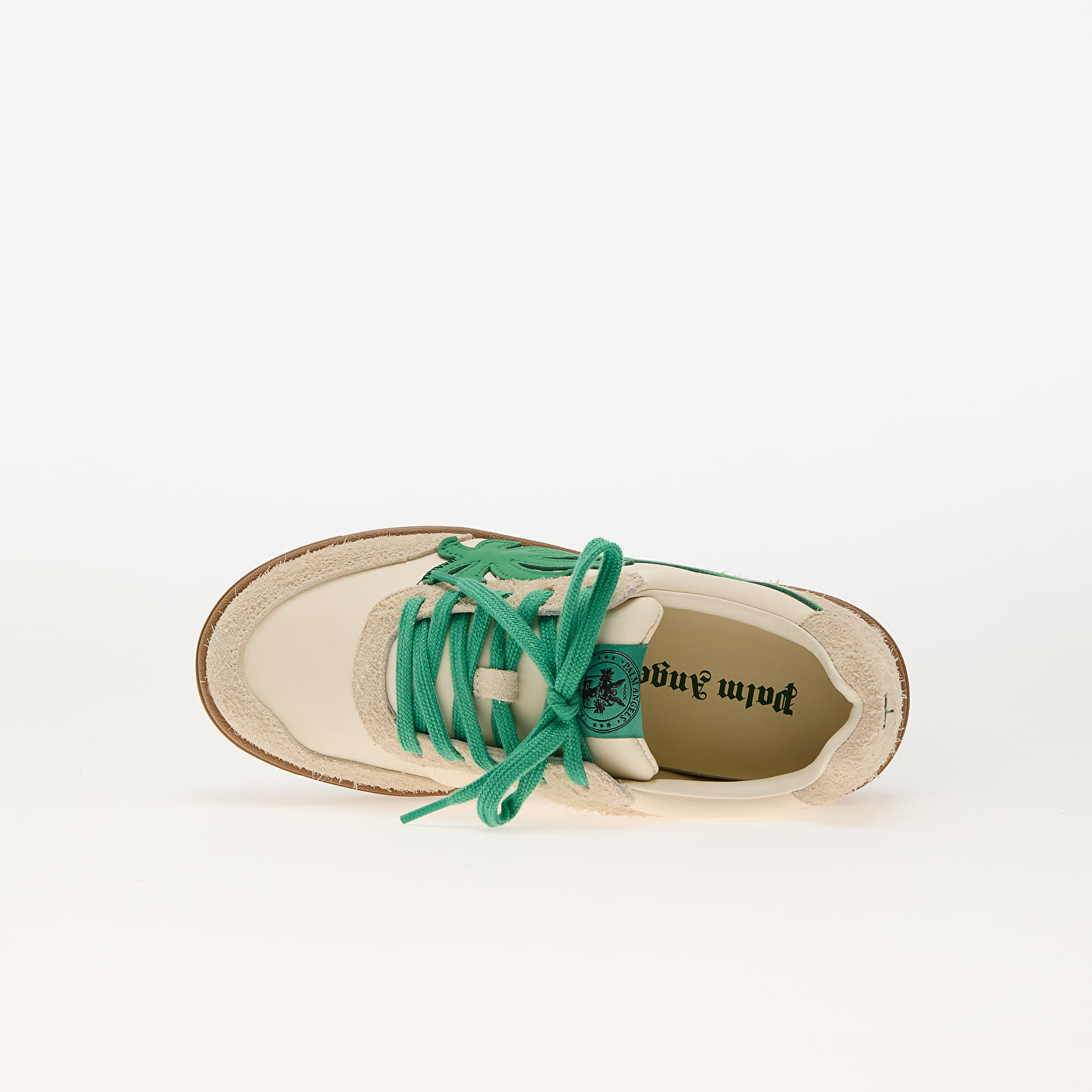 Sneaker und Schuhe für Kinder Palm Angels Kids Palm Beach University Nylon Beige Green
