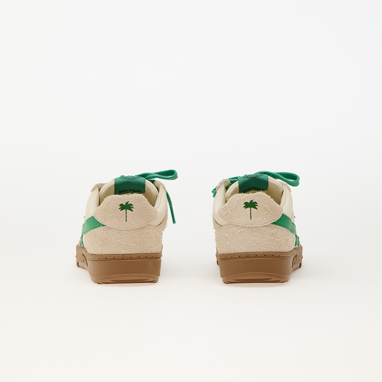 Sneaker und Schuhe für Kinder Palm Angels Kids Palm Beach University Nylon Beige Green