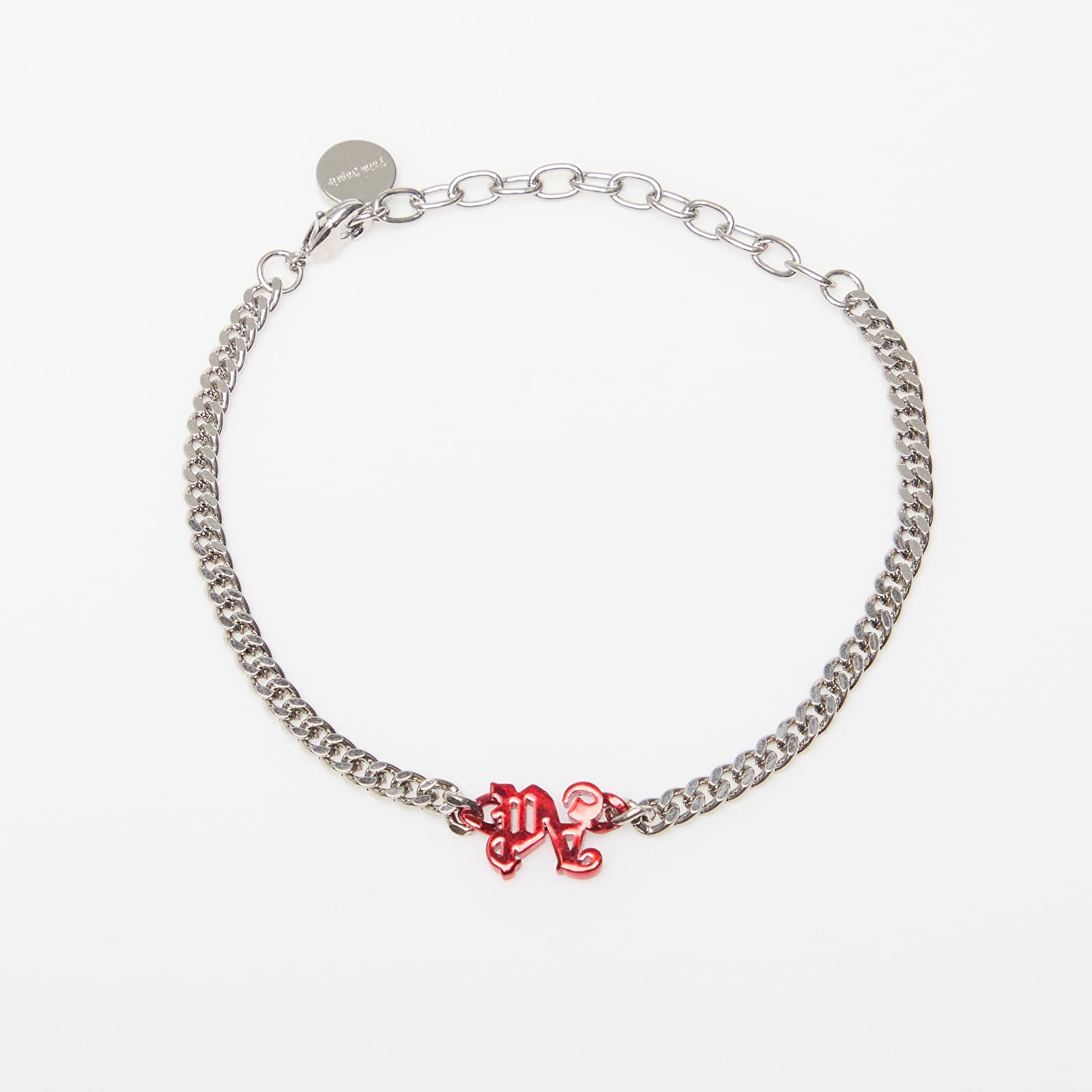 Bracelets Palm Angels Pa Monogram Chain Bracelet Silver/ Red