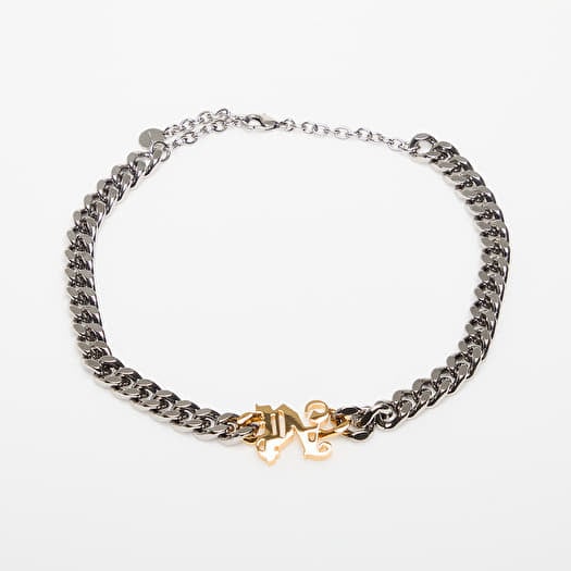 Palm Angels Pa Monogram Chain Necklace Silver/ Gold