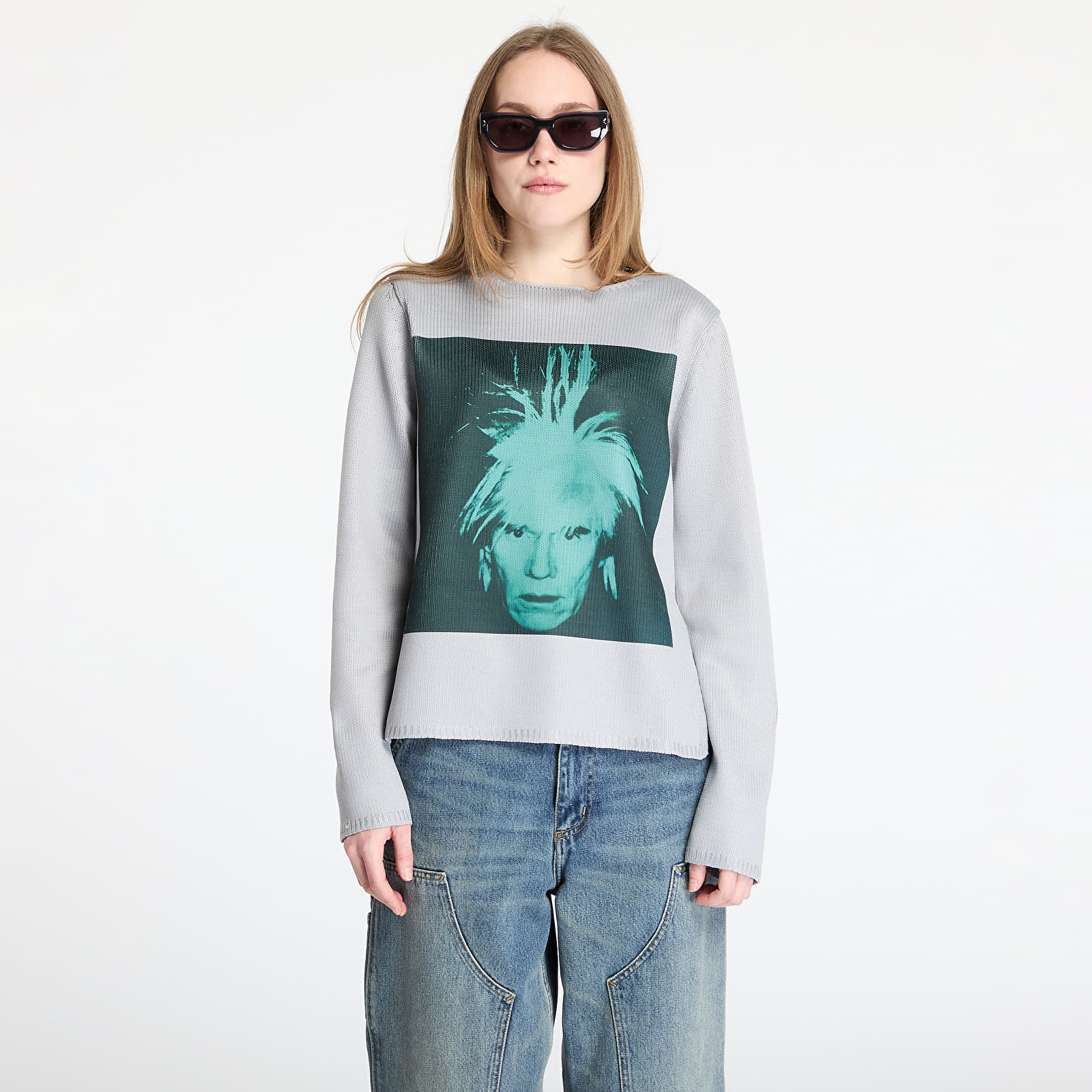 Sweaters Comme des Garçons SHIRT Sweater Grey/ Green