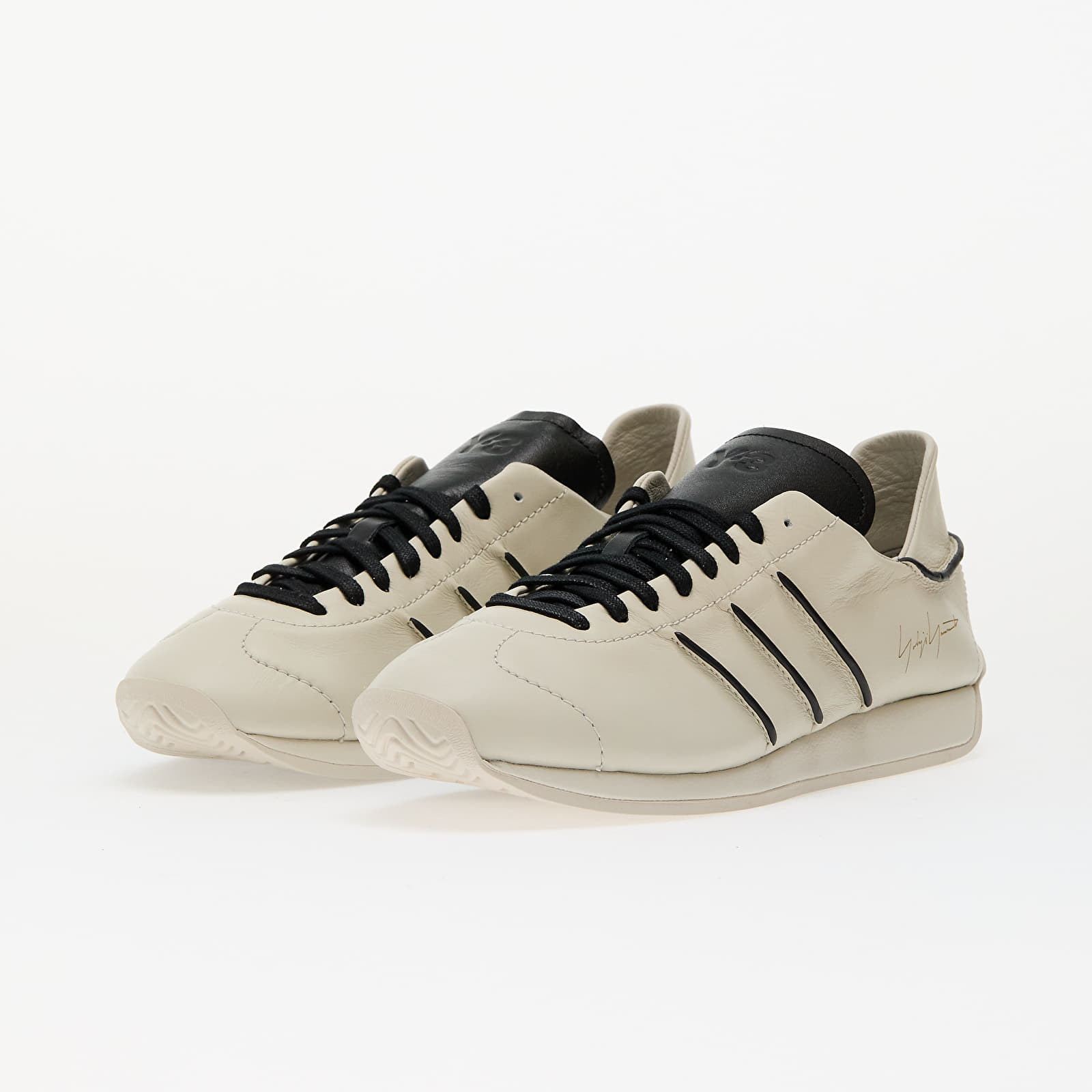 Scarpe uomo Y-3 Country Talc/ Talc/ Black