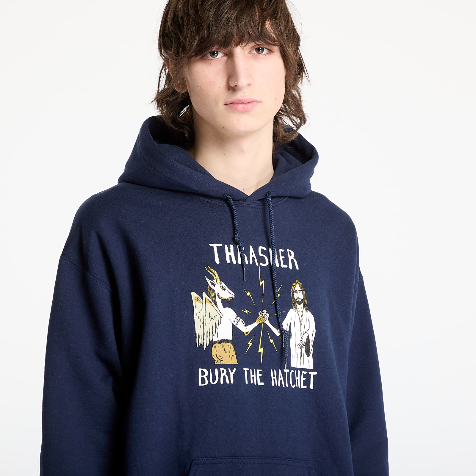 Sweatjacken und Sweatshirts Thrasher x Toy Machine B.T.H. Hoodie Navy