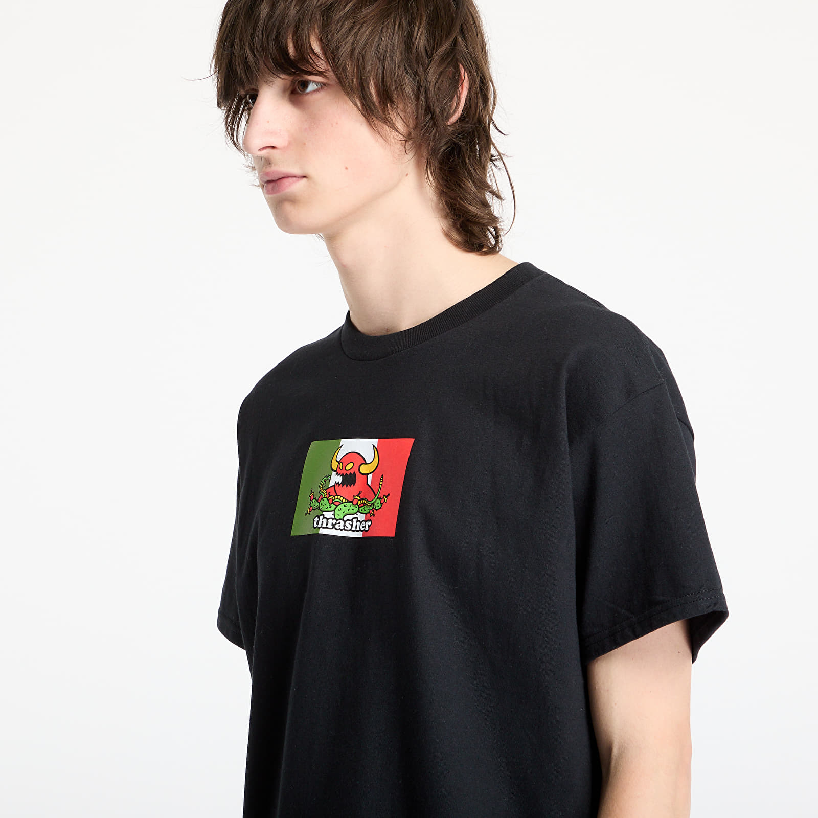 T-skjorter Thrasher x Toy Machine Hecho T-Shirt Black