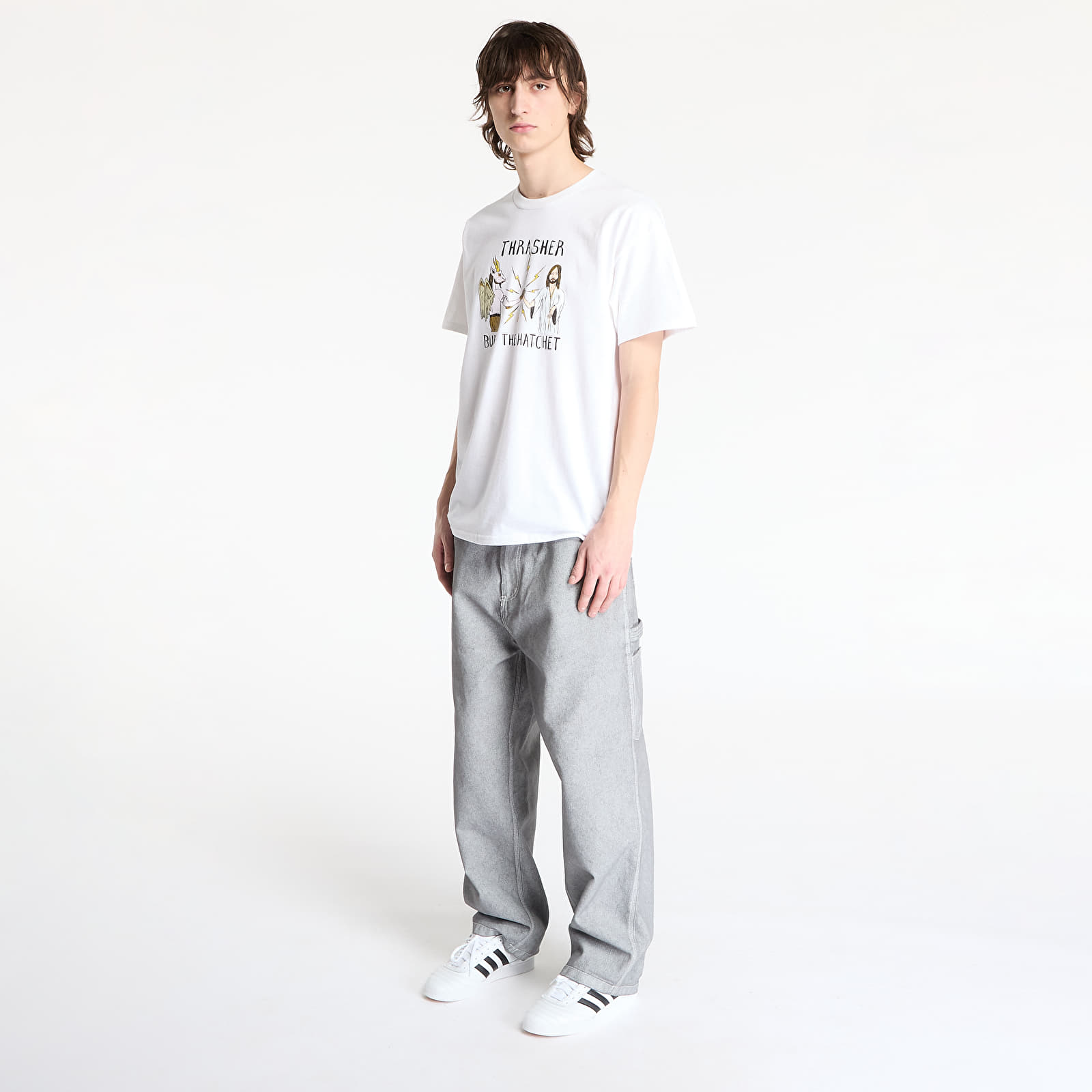 Тениски Thrasher x Toy Machine B.T.H. T-Shirt White