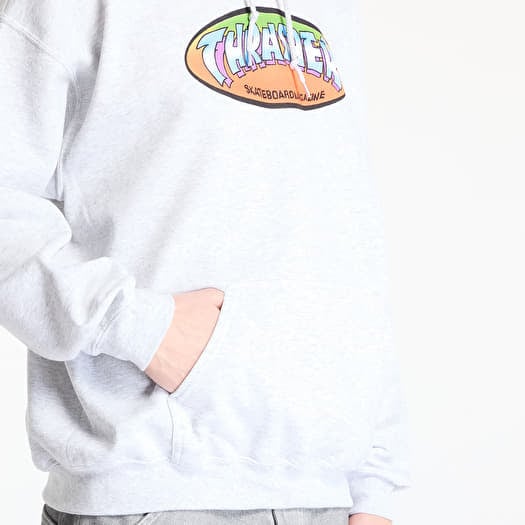 ★Thrasher Ninety-Five Mens Hoodie 関税込★ Thrasher Ninety Five By Spanky Heather Grey Hoodie | Zumiez