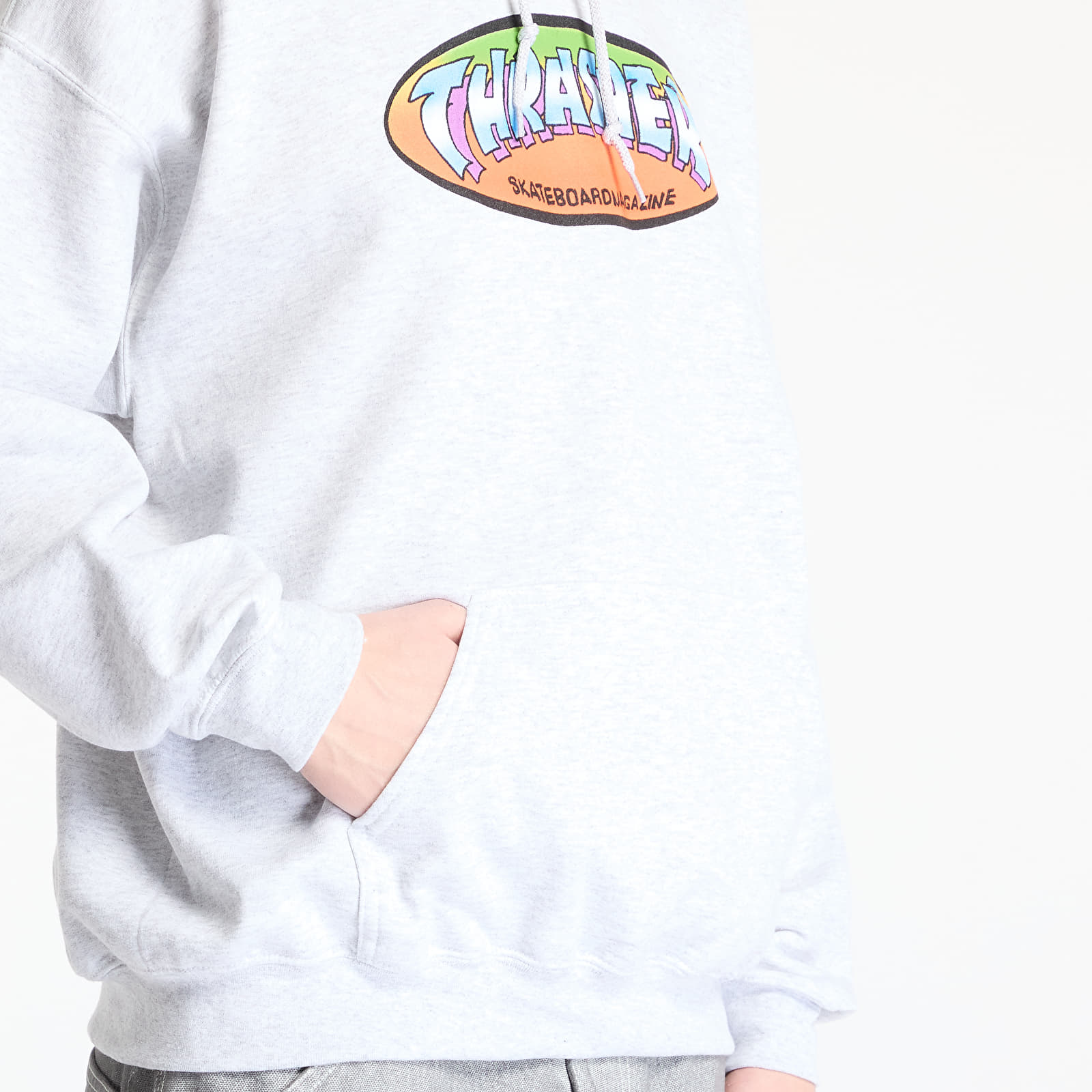 Sweatjacken und Sweatshirts Thrasher Ninety Five by Spanky Hoodie Ash Grey