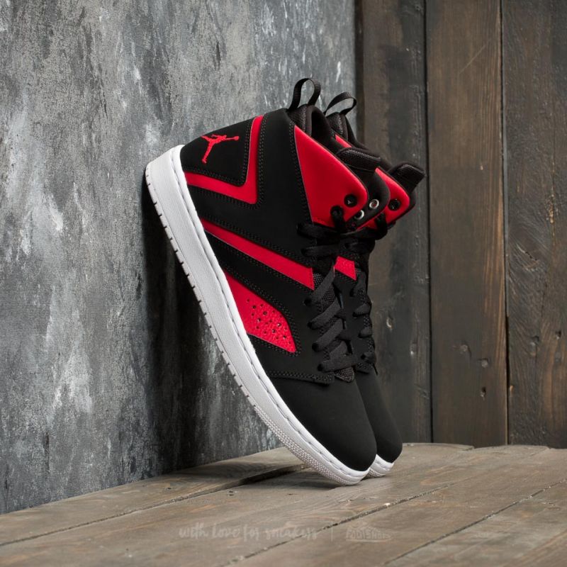 Jordan Flight Legend Black/ Black/ Gym Red/ White | Footshop