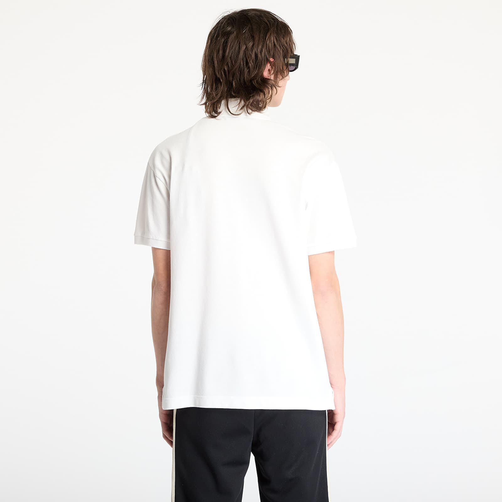 Koszulki Palm Angels Curved Logo Shortsleeve Polo T-Shirt Off White/ Black