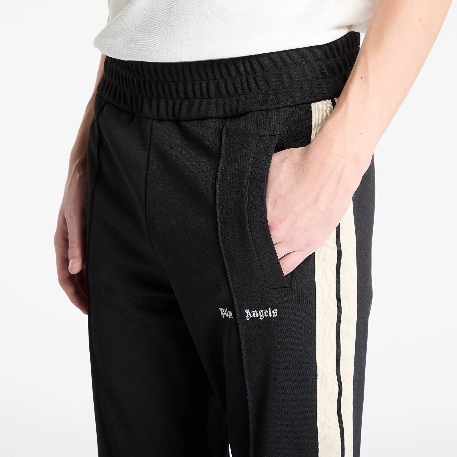 Férfi melegítőnadrágok Palm Angels Classic Logo Track Pants Black/ Off White