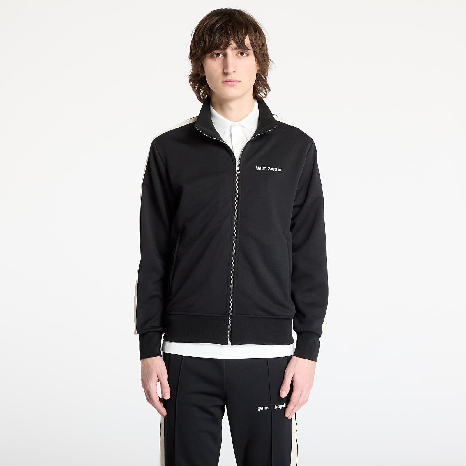 Kapucnis pulóverek és pulcsik Palm Angels Classic Logo Track Jacket Black/ Off White