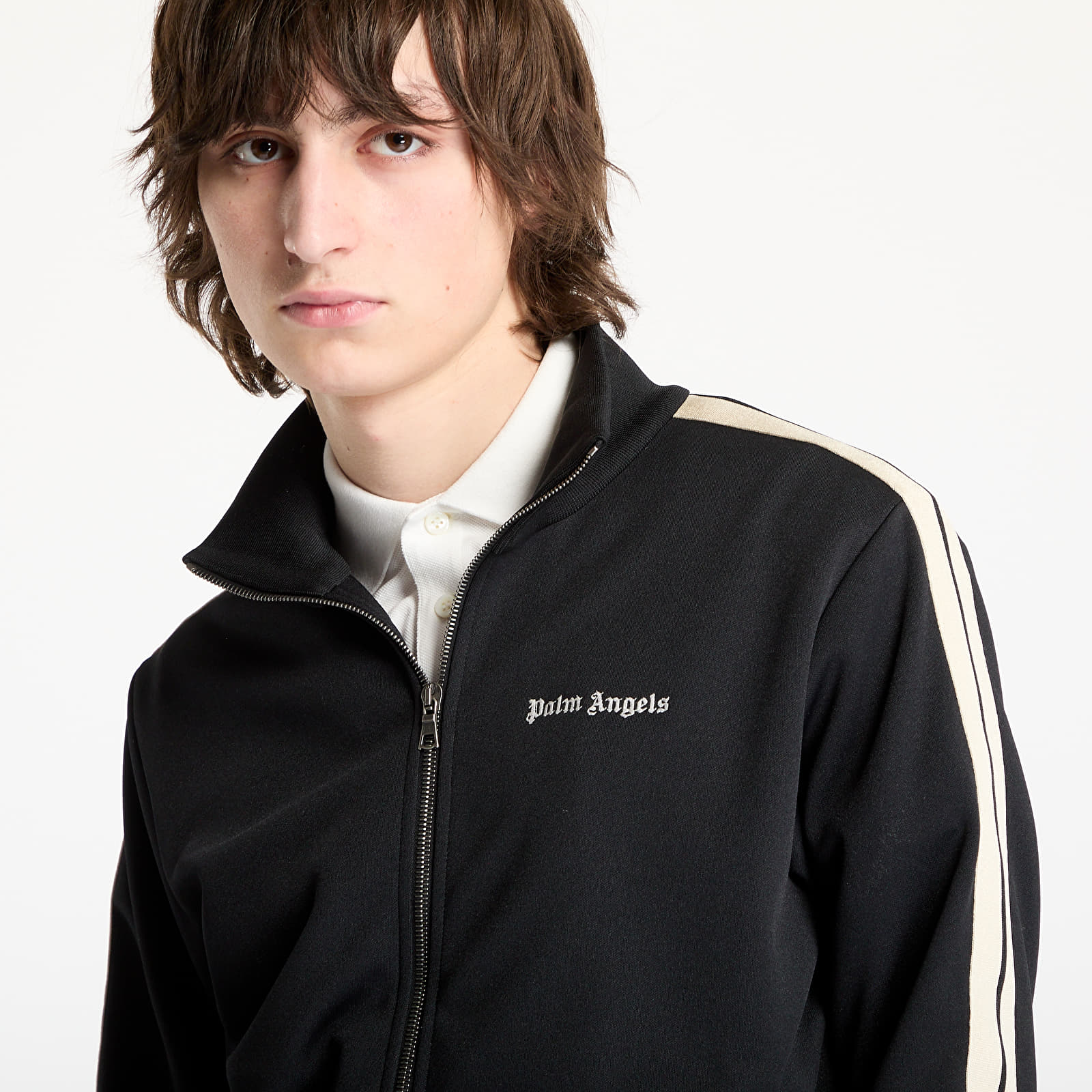 Kapucnis pulóverek és pulcsik Palm Angels Classic Logo Track Jacket Black/ Off White