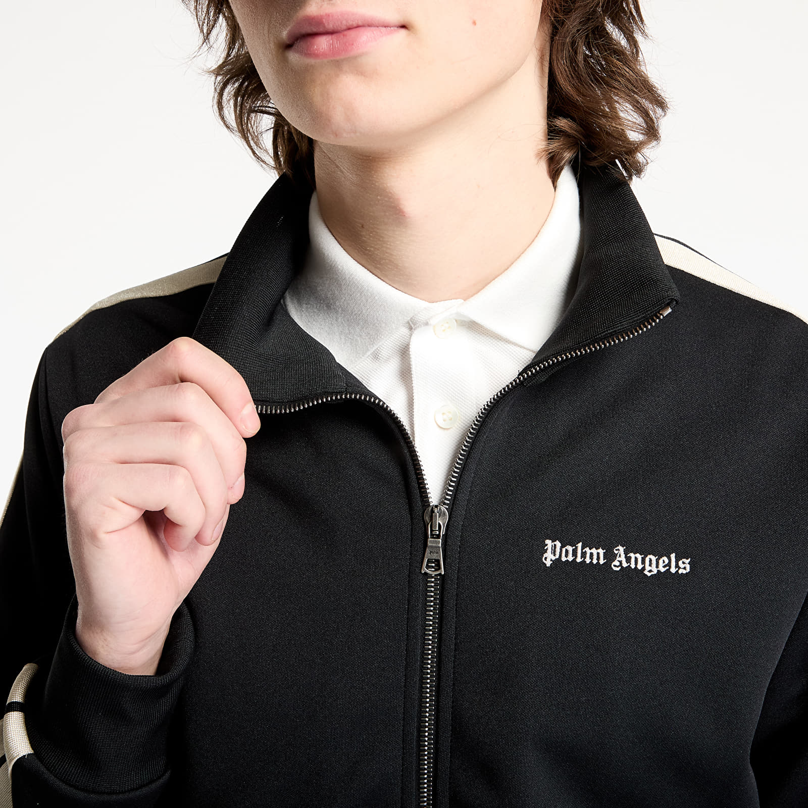 Kapucnis pulóverek és pulcsik Palm Angels Classic Logo Track Jacket Black/ Off White