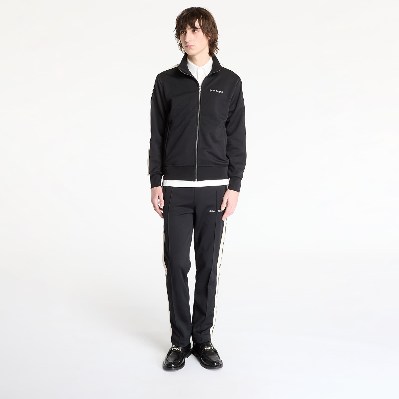 Kapucnis pulóverek és pulcsik Palm Angels Classic Logo Track Jacket Black/ Off White