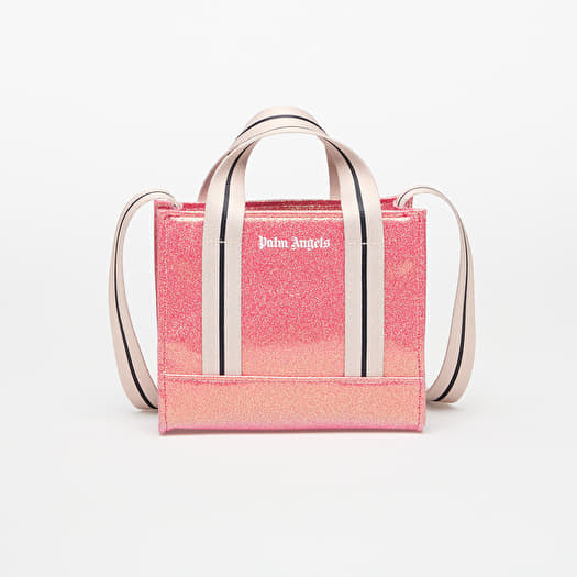 Geantă Palm Angels Glitter Mini Tote Cherry/ Off White