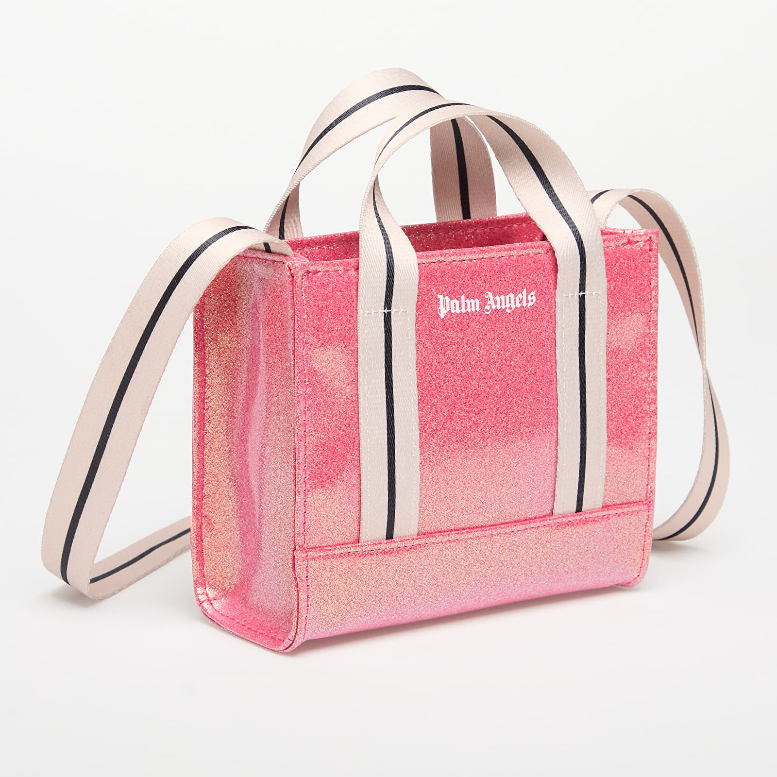 Crossbody bags Palm Angels Glitter Mini Tote Cherry/ Off White