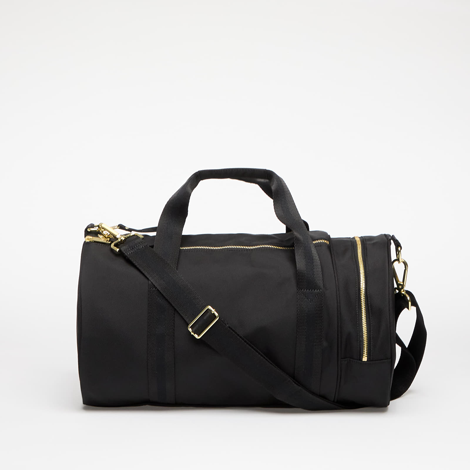 Duffle bag FRED PERRY Textured Nylon Barrel Bag Black