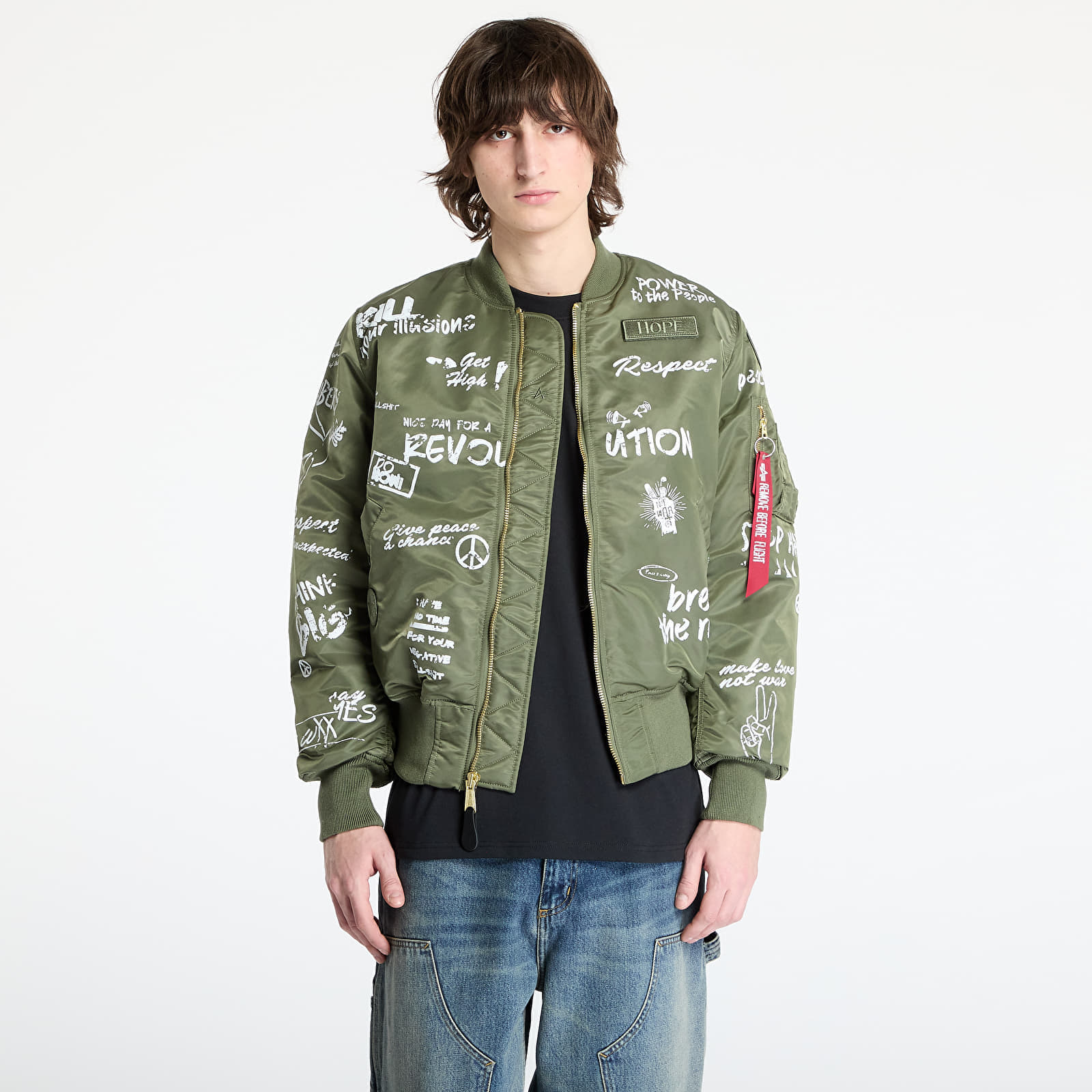 Jacket Alpha Industries MA-1 Peace Sage Green M