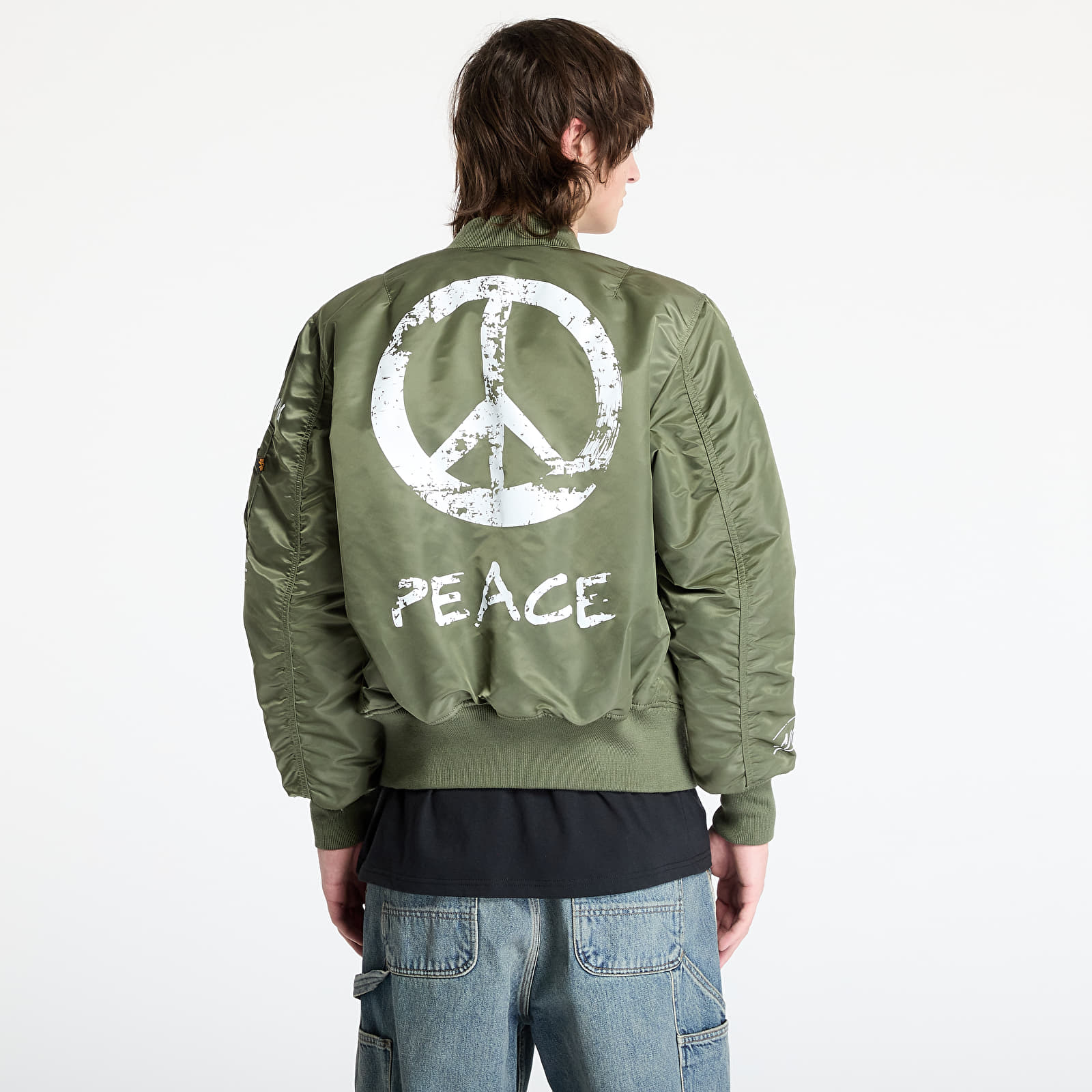 Pánske bundy Alpha Industries MA-1 Peace Sage Green
