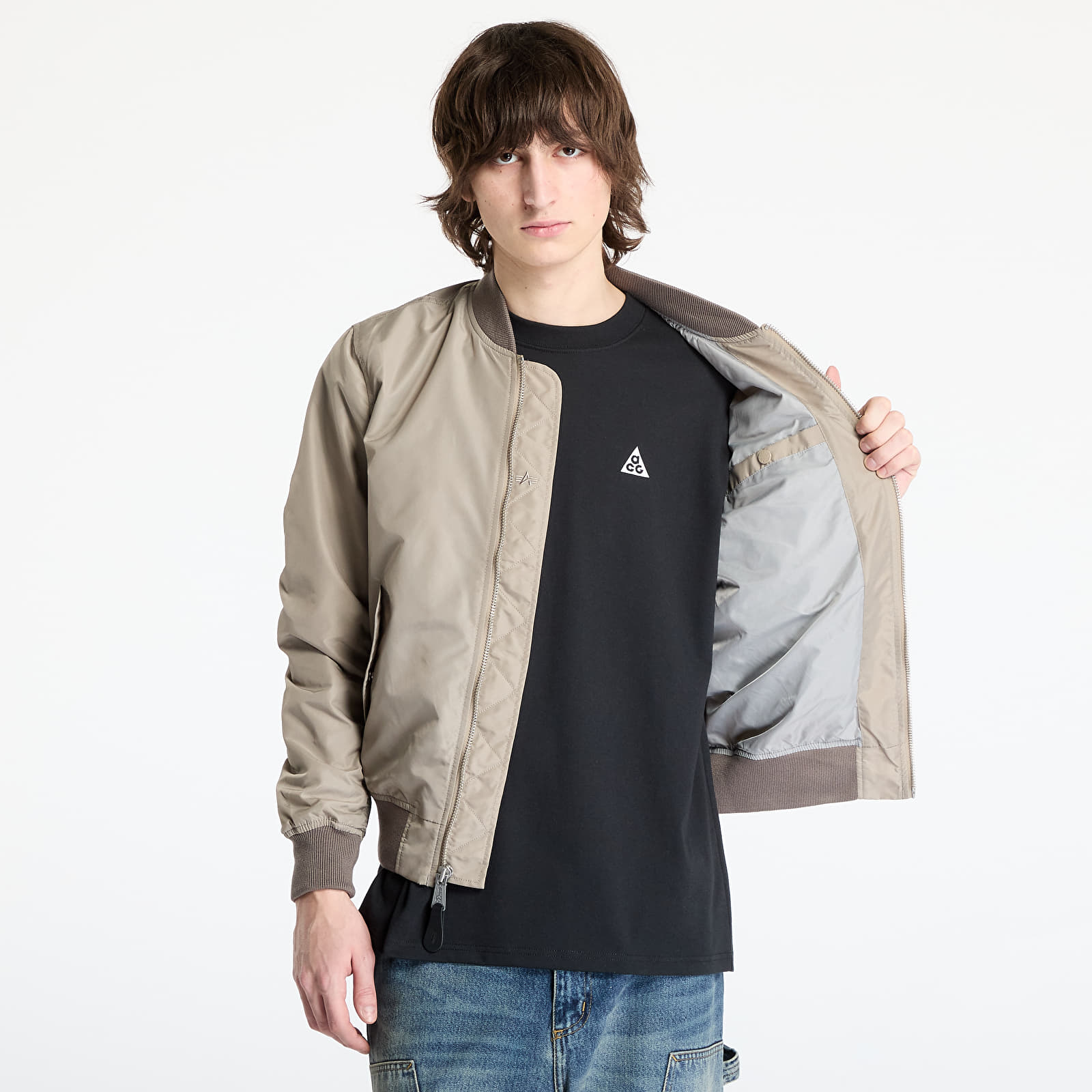 Jachete pentru bărbați Alpha Industries MA-1 TTC Two Tone Contrast Vintage Sand