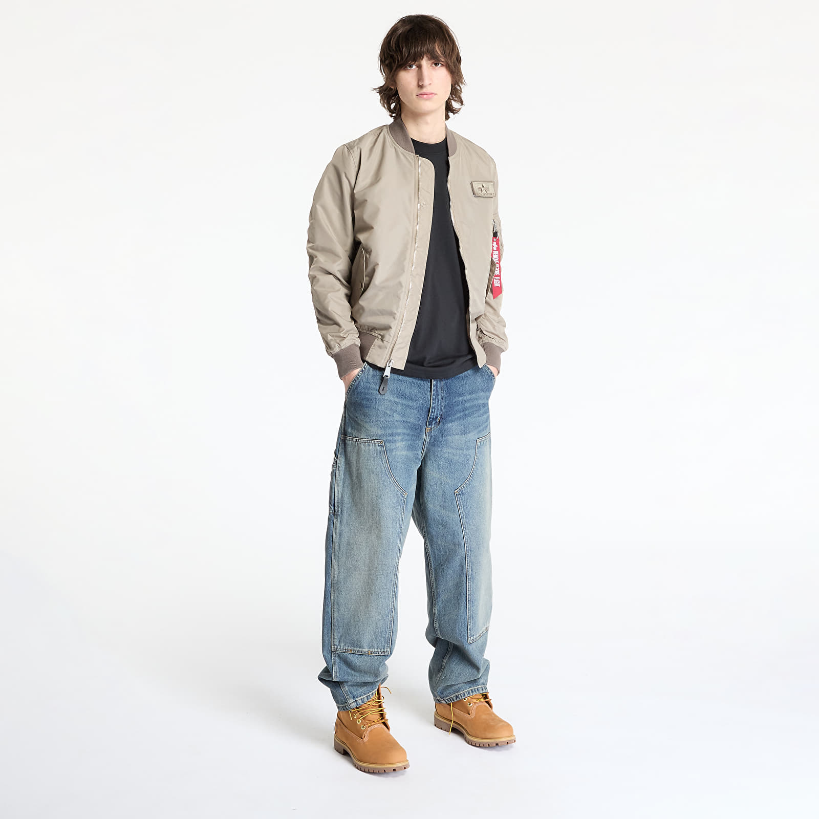 Jachete pentru bărbați Alpha Industries MA-1 TTC Two Tone Contrast Vintage Sand