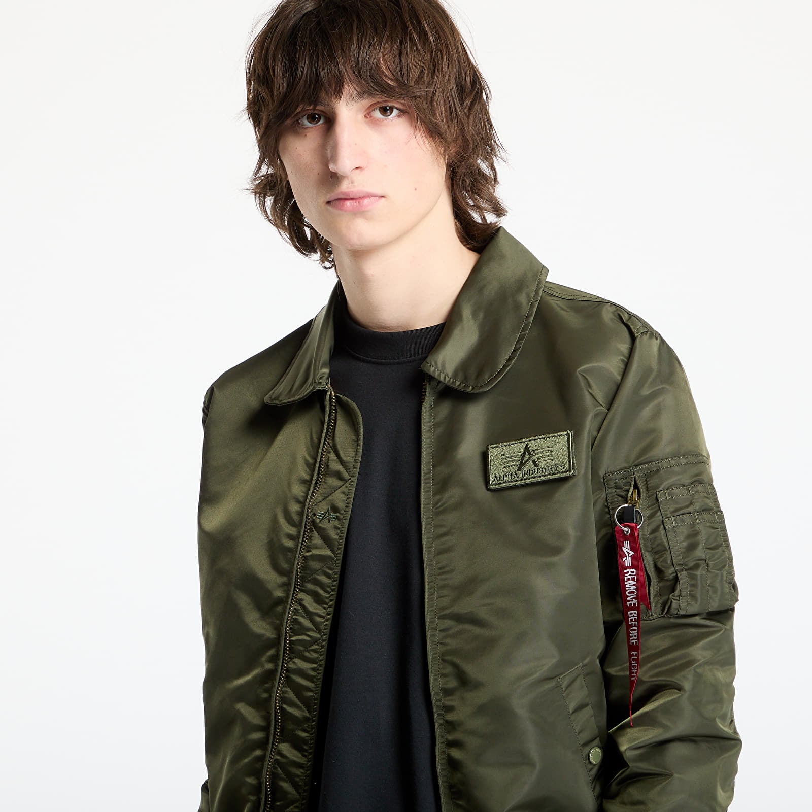 Casacos de homem Alpha Industries Flying Tigers CWU Dark Olive