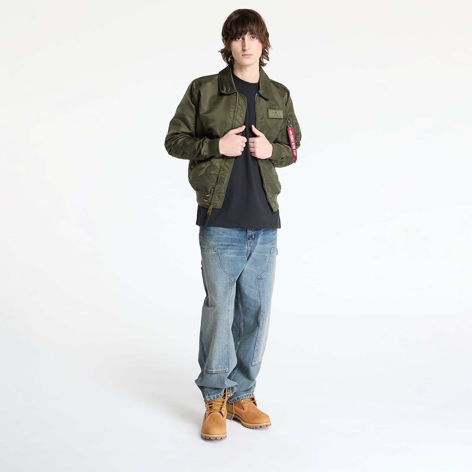 Casacos de homem Alpha Industries Flying Tigers CWU Dark Olive