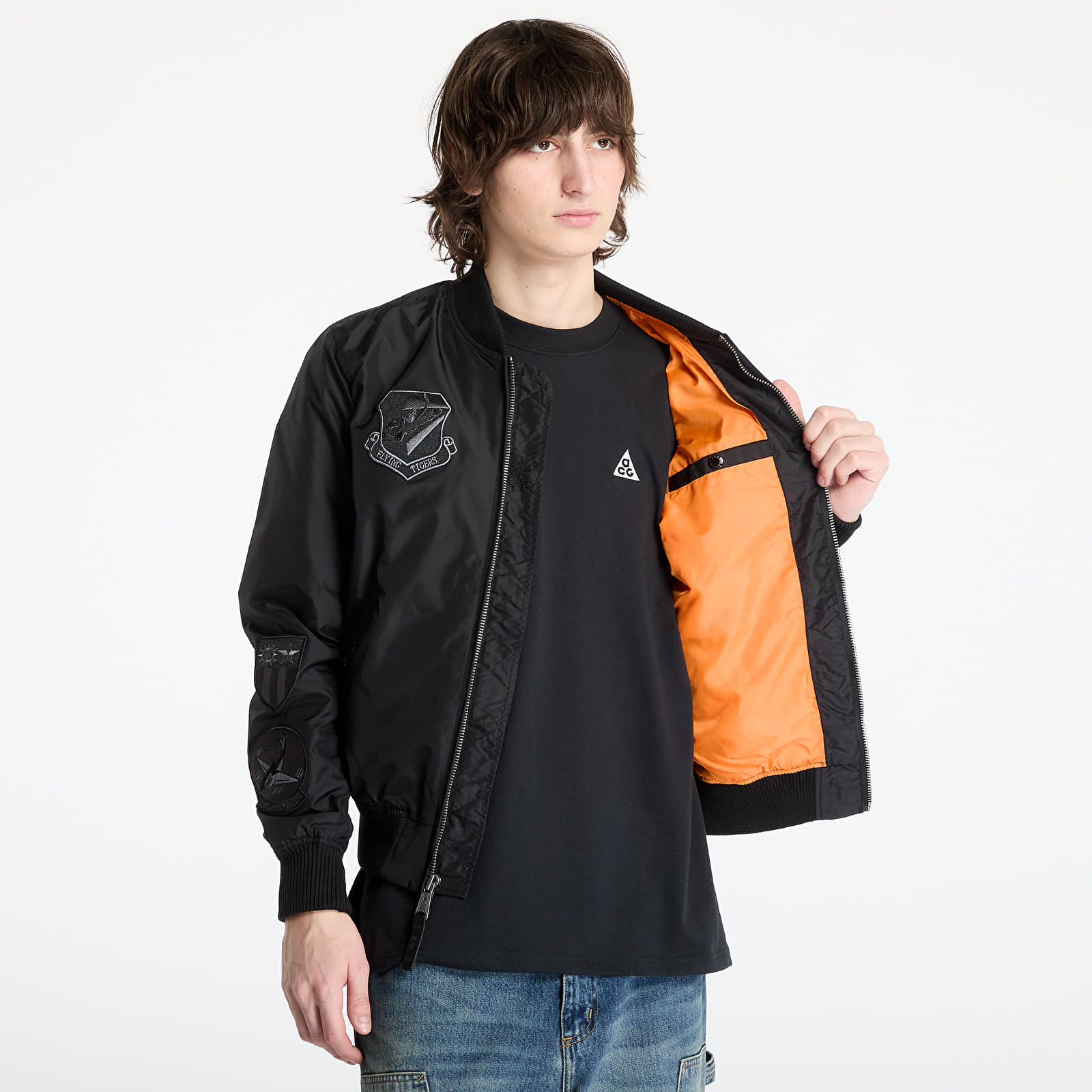 Herenjassen Alpha Industries MA-1 TT Flying Tigers Black