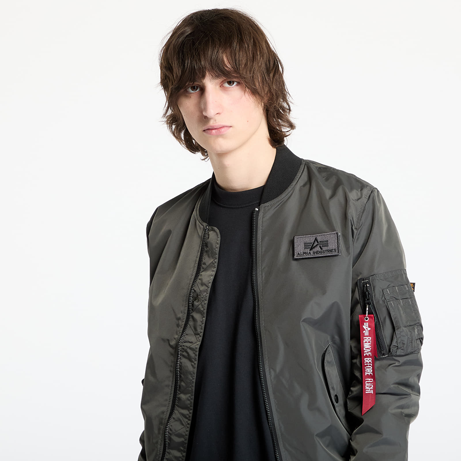 Pánske bundy Alpha Industries MA-1 TTC Two Tone Contrast Grey/ Black