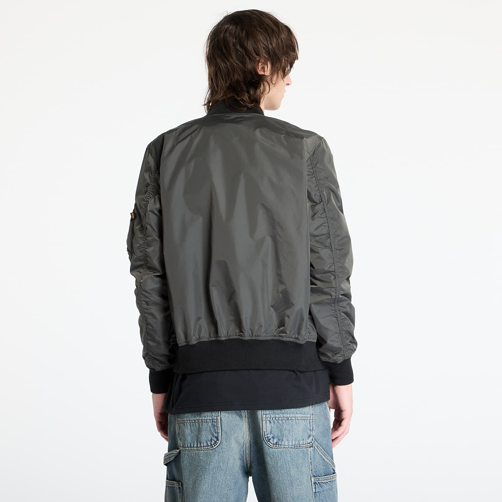 Pánske bundy Alpha Industries MA-1 TTC Two Tone Contrast Grey/ Black