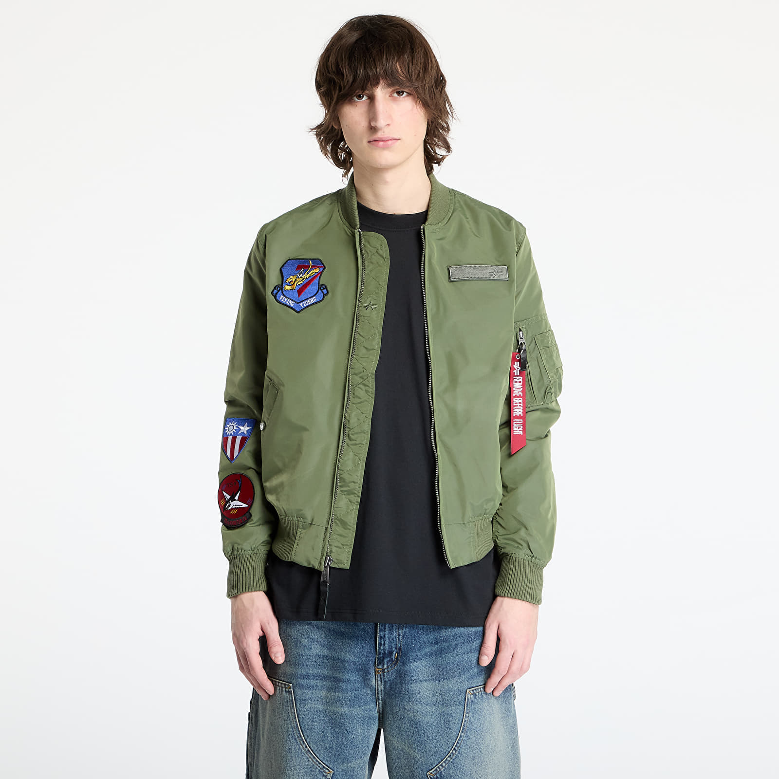 Giacca Alpha Industries MA-1 TT Flying Tigers Sage Green M