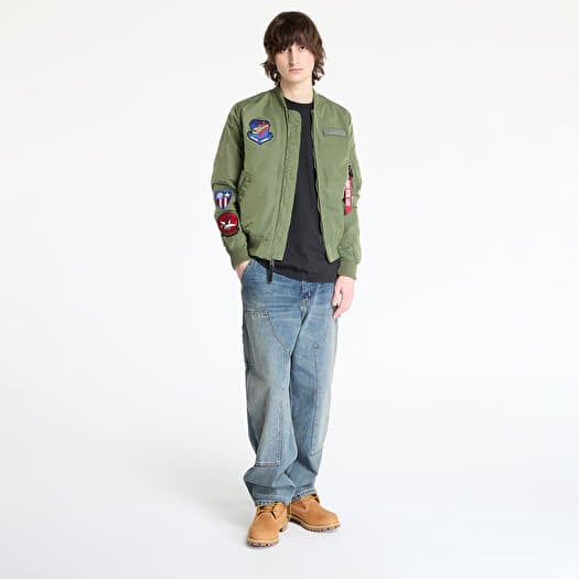 アルファ MA-1 FLYING TIGERS 海外限定【刺繍★SAGE★L】 Kurtki męskie Alpha Industries MA-1 TT Flying Tigers Sage