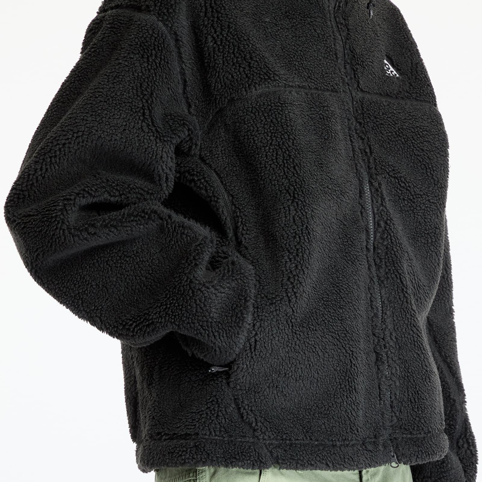 Férfi kapucnis pulcsik Nike ACG "Canwell Glacier" Men's Therma-FIT ADV Windproof Fleece Black/ Black/ Summit White